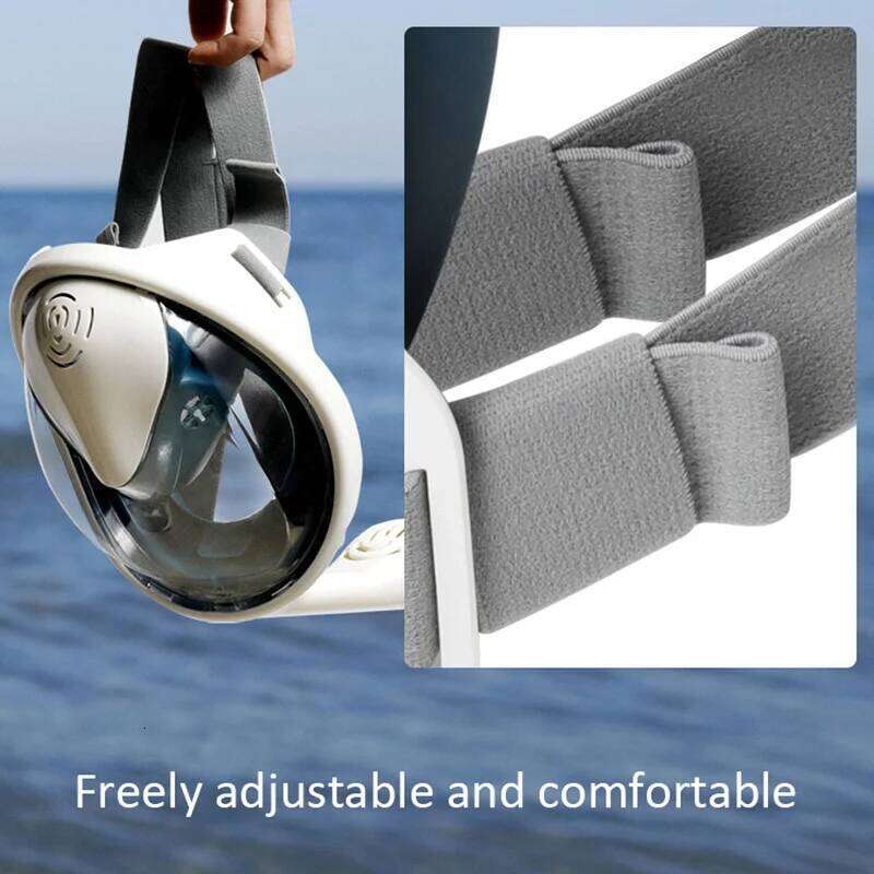 Diving Full Face Scuba Anti Fog Goggles With Camera Mount Underwater Wide View Snorkel Swimming Mask For Adult Youth 26W0519
