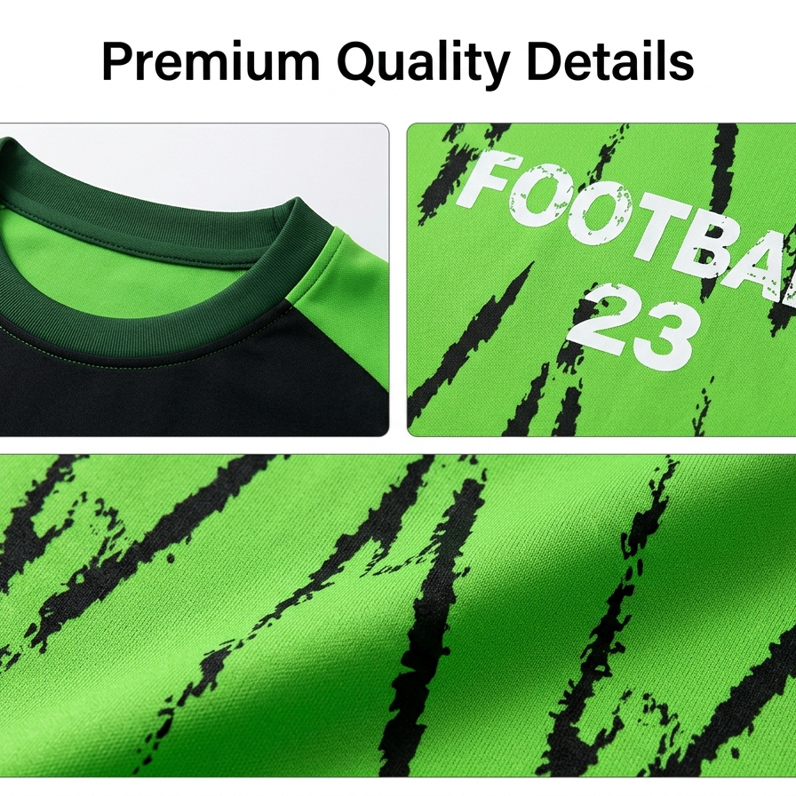 Custom Diagonal Line Soccer Jersey Set Men Quick Dry Football Uniform with Shorts Customizable Team Name Number Logo for Sports - view 8
