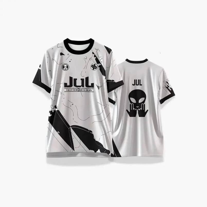 New printed football jersey For summer outdoor sports, dries quickly, suitable for men and women. Use as training shirt, good ventilation, round neck 