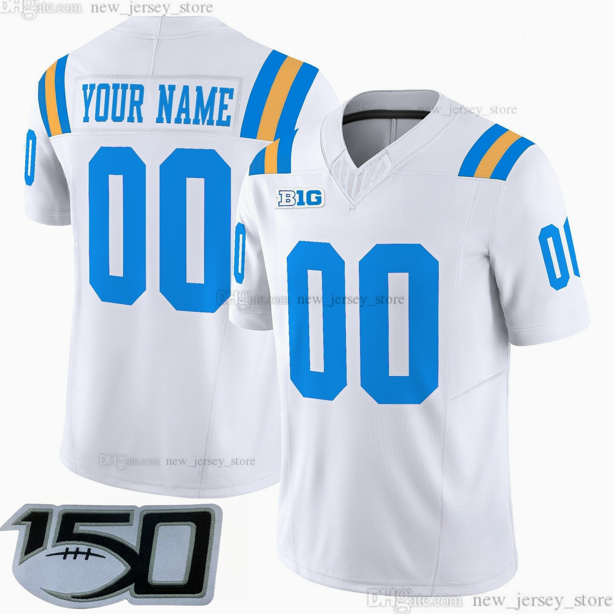 2025 Custom S6XL UCLA Bruins Football Jersey 9 Nico Iamaleava 22 Keegan Jones 0 Jalen Berger 8 Troy Aikman 5 Kenny Easley 14 Carter Shaw Gilmer Stitch