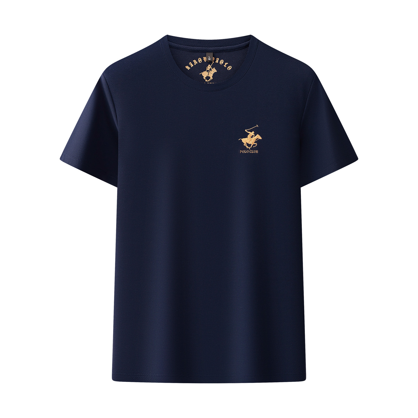 Luxury Brand Designer Mens Rust Waffle Knit Pique Polo Player Embroidered Crew Neck T-shirt 2026 Spring Summer Casual Versatile Daily Wear