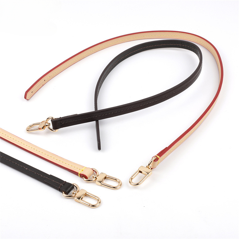 Leather Shoulder Strap Replacement For Pochette Accessoires Bag With Gold Hardware