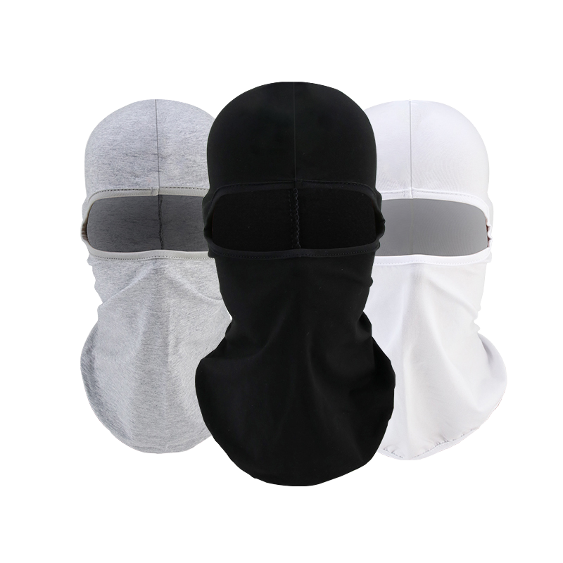 100% cotton plain blank plaid ski mask headgear custom Logo unisex outdoor sports multifunctional lightweight breathable riding mask motorcycle headge
