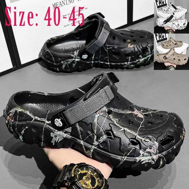 Flat Sandals Men Shoes Slippers Men Garden Platform Sandals Man Summer Sandals Male Sneakers Outdoor Flip Flops Home Clogs 260625 - view 3