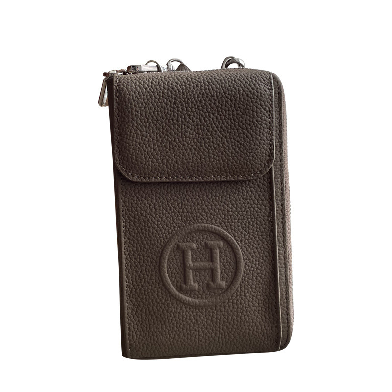 2026 new model women's genuine leather phone bag, fashionable and trendy crossbody for mobile phones, stylish small bag made of top-grade cowhide