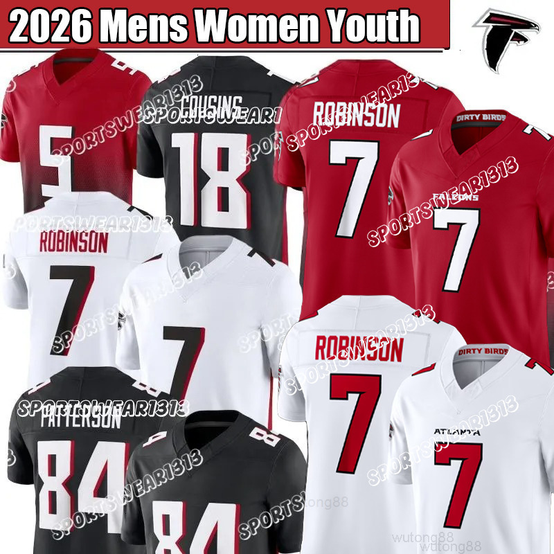 2026 Atlantacity Falcon Jersey Bijan Robinson Kirk Cousins Drake London Kyle Pitts Younghoe Koo Jessie Bates III Grady Jarrett Deion Sanders Football 