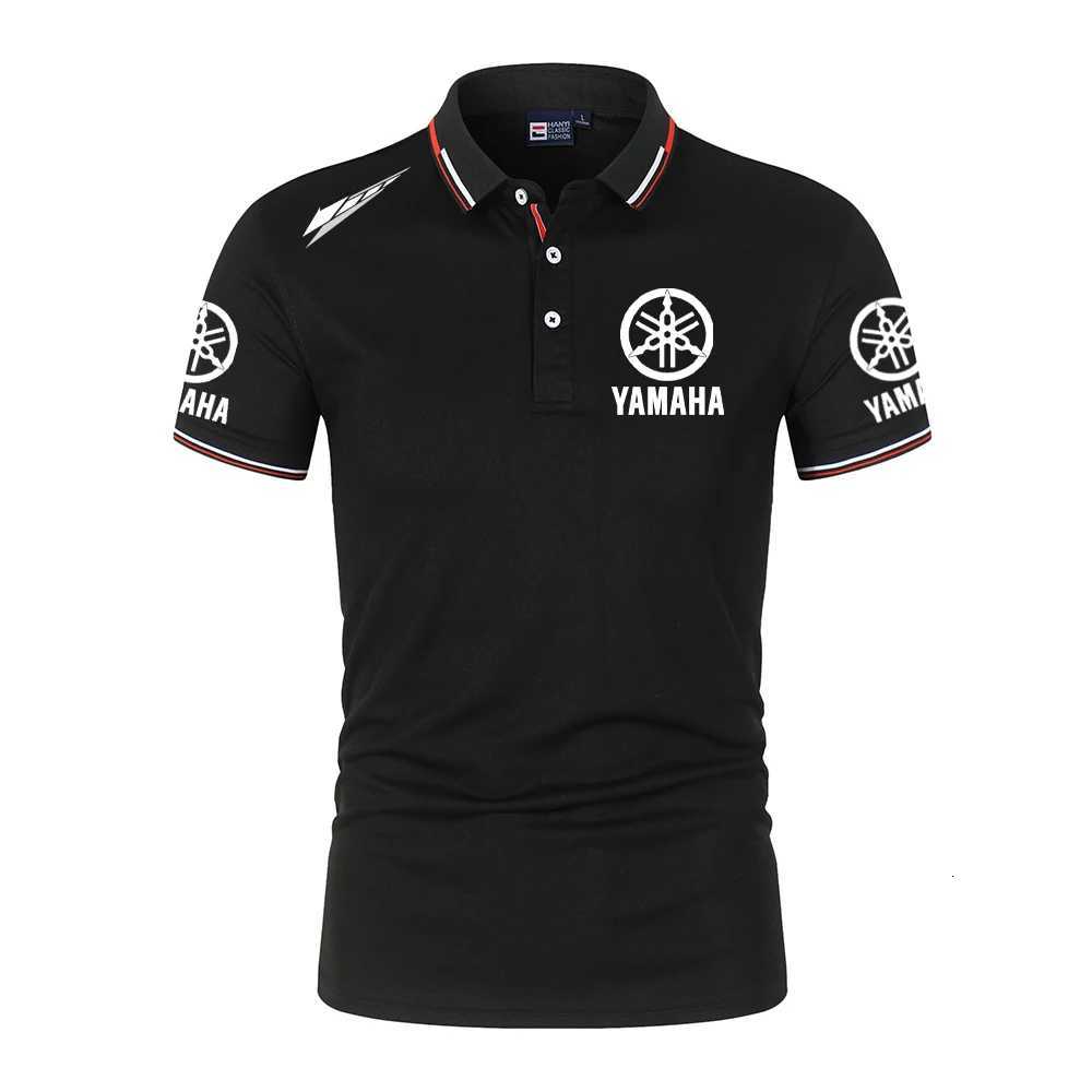 Yamaha Racing motorcycle racing team competition outdoor sports mens lapel button shirtM260519