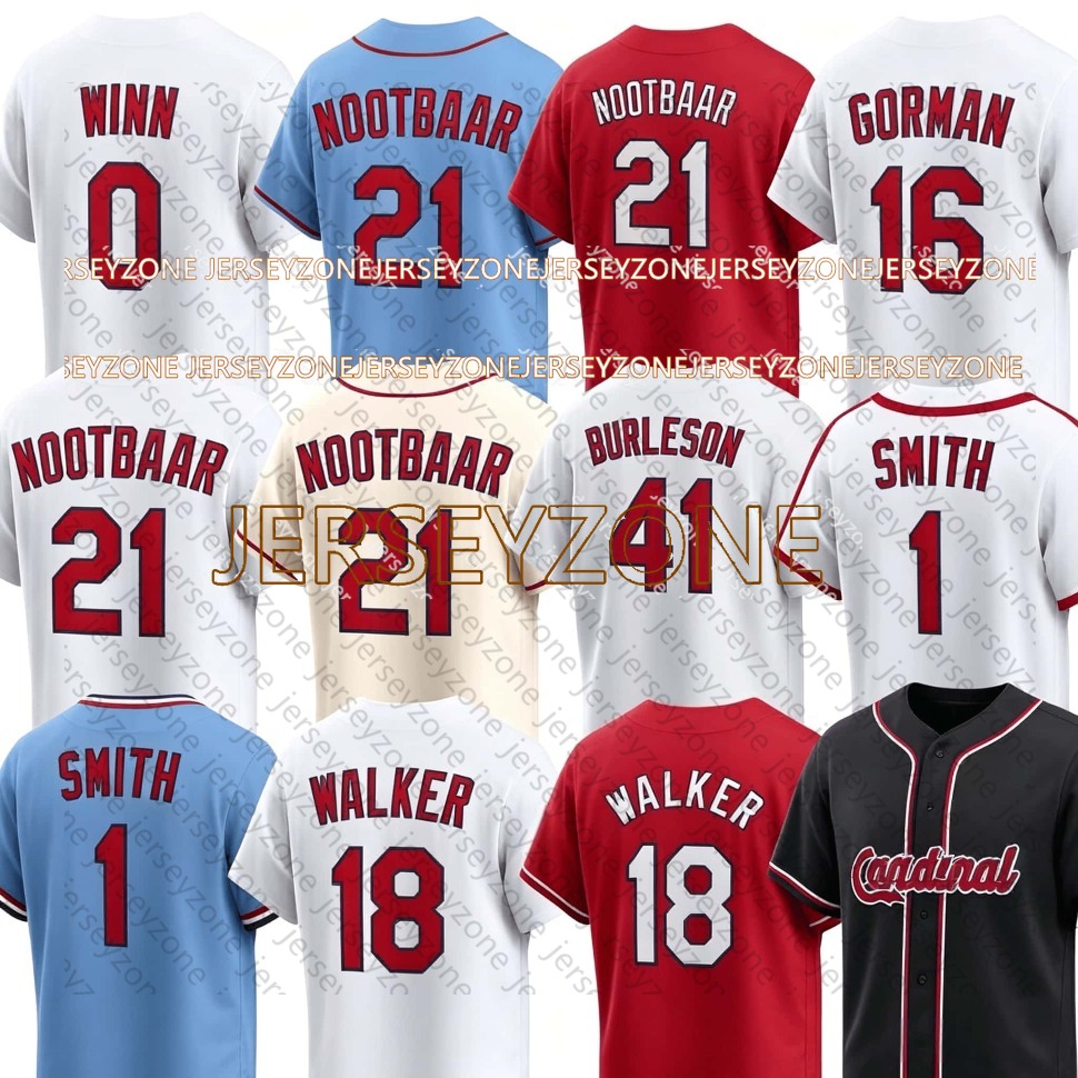 STL St Louis Cardinal Jersey Masyn Winn JJ Wetherholt Jordan Walker Alec Burleson cardinales Yadier Molina Holliday Dustin May Pages cardinalss Baseba