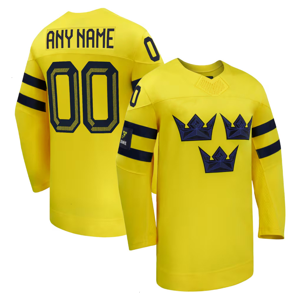 88 William Nylander team Sweden hockey jersey 2026 olympices jersey 92 Gabriel Landeskog Leo Carlsson Rasmus Dahlin Lucas Raymond Mika Zibanejad Walls