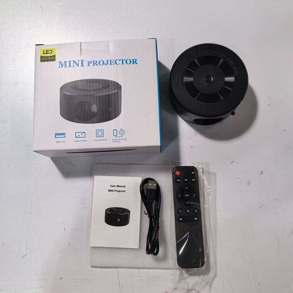 Cross Border Mini Projector Portable Home Projector Wireless Phone Screen Cast Cartoon Projector For Kids