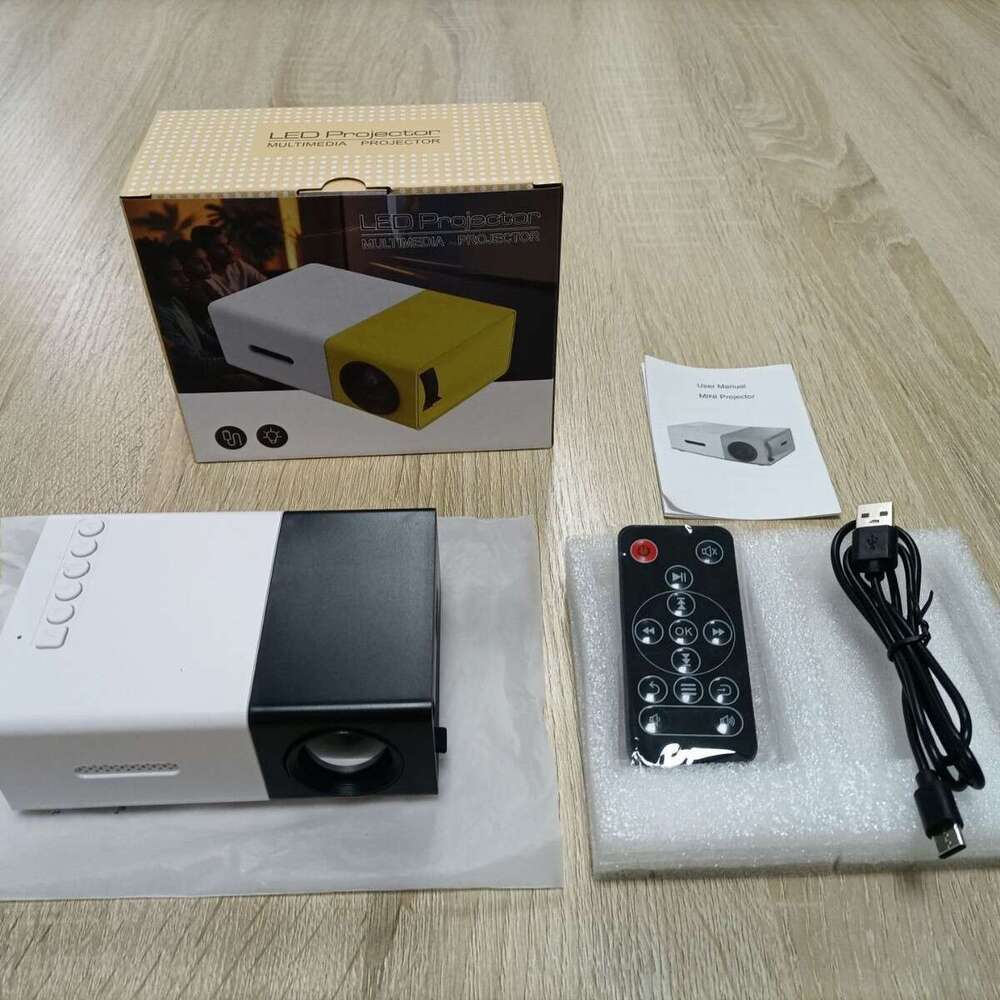 Cross Border YG300 Mini Projector 4K HD Portable Home Wall Projector For Kids