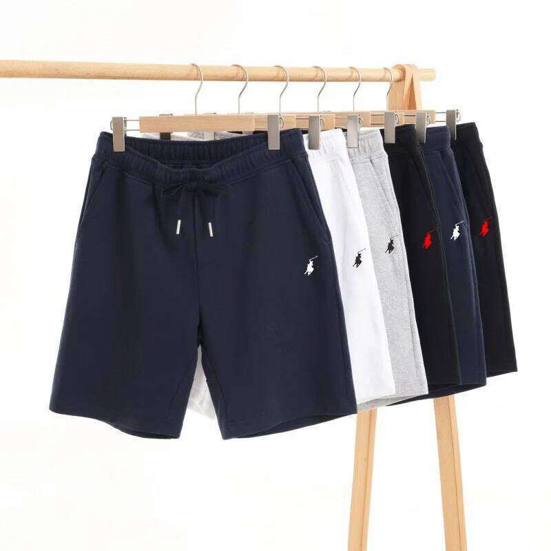 Summer RL men's shorts, 3/3 sanitary solid color sports pants, casual vacation, loose fit J260520
