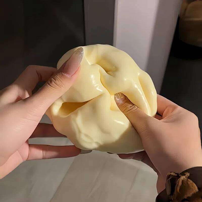 *-*Jumbo Cube Stress Big Cheese Shapeable Squeeze Ball Non-Bounce Fidget Toy ASMR Sensory Anti-Stress Festival Gift J260520 - view 7