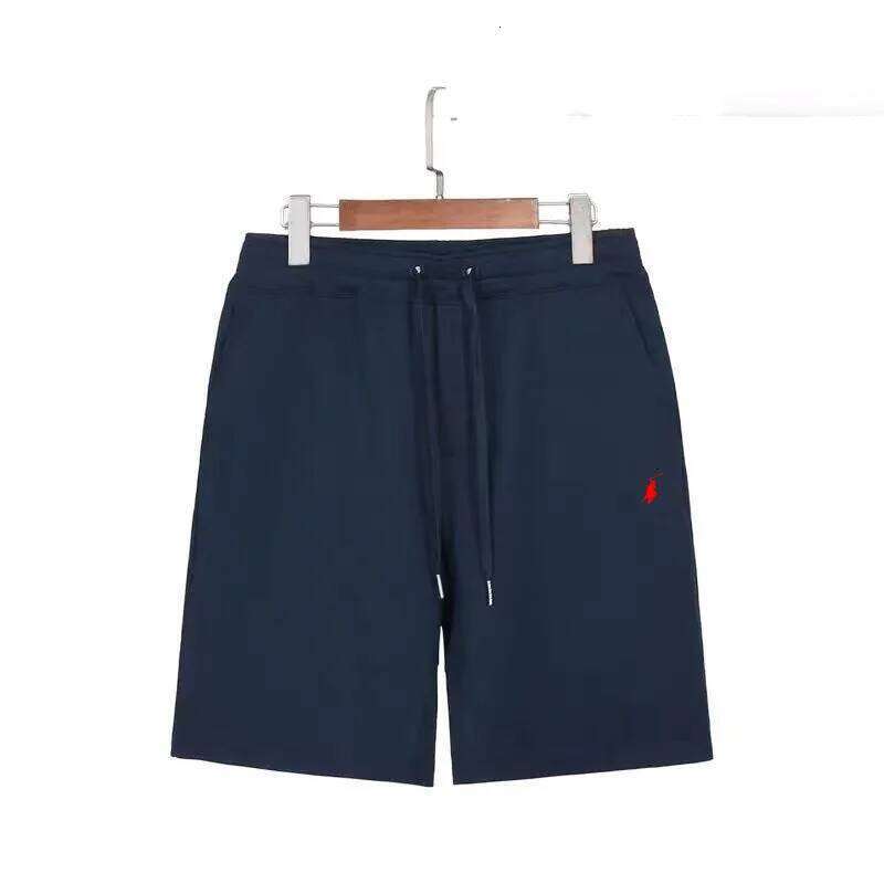 Summer RL men's shorts, 3/3 sanitary solid color sports pants, casual vacation, loose fit J260520