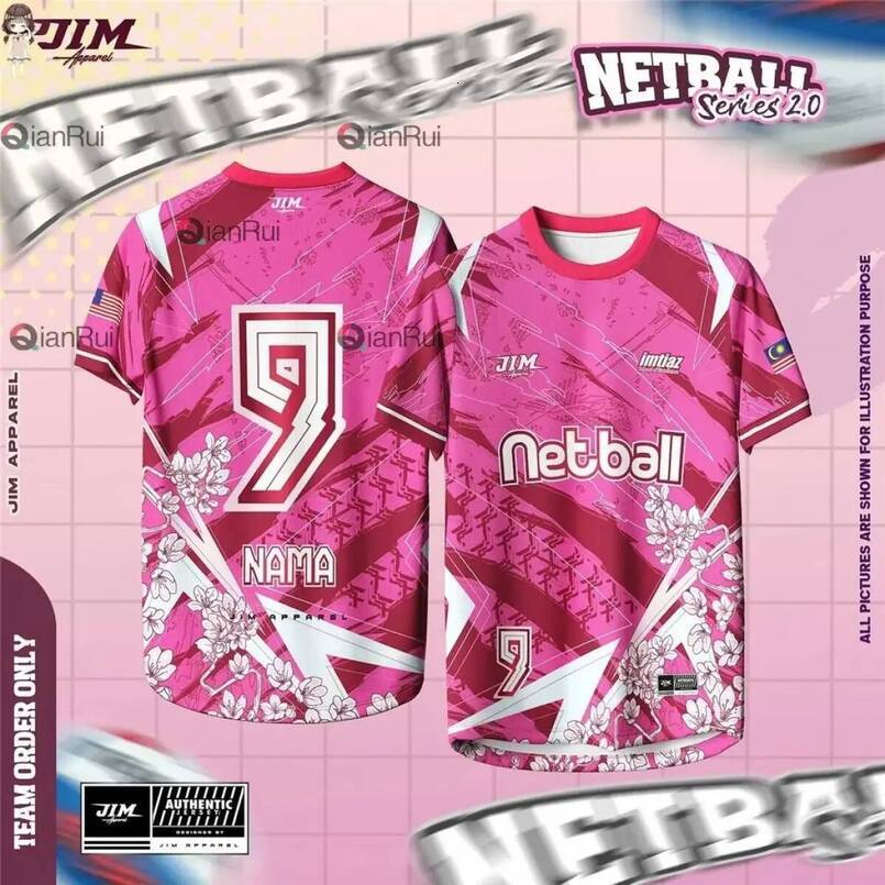 Unisex light and breathable football/netball/running, printed color fade resistant brightly colored shirt, multi-style jersey, comfortable sports shir
