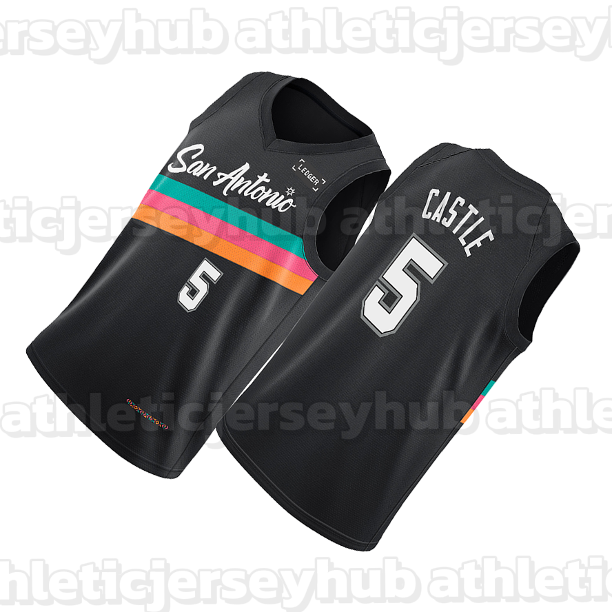 Victor Wembanyama 2026 Basketball Jersey Julian Champagnie Stephon Castle De'Aaron Fox Harrison Ingram Devin Vassell Dylan Harper