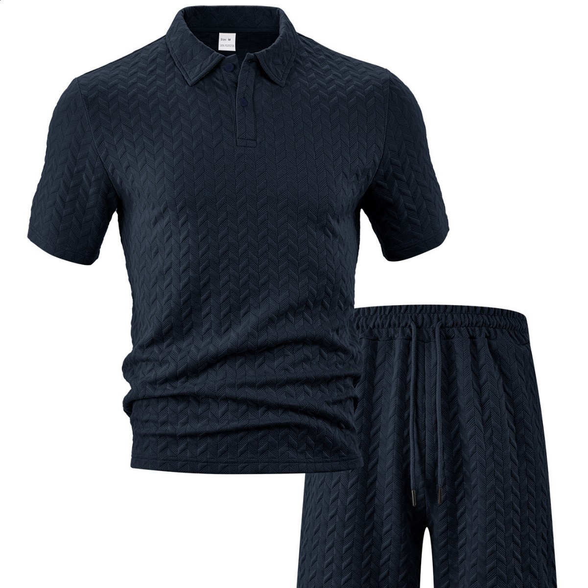 Mens Loose Light Breathable T-shirt Shorts Set Cargo Style Pocket Fashion Casual Sport Hoodies Short Sleeve Shorts Two-piece 241217 - view 6
