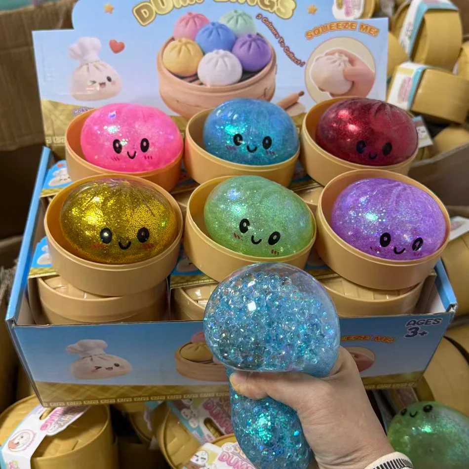 Blind box Glitter Dumpling Glitter Dumpling Squishy with Box Dumplings Sensory Squeeze Toy for Stress Relief Z260520