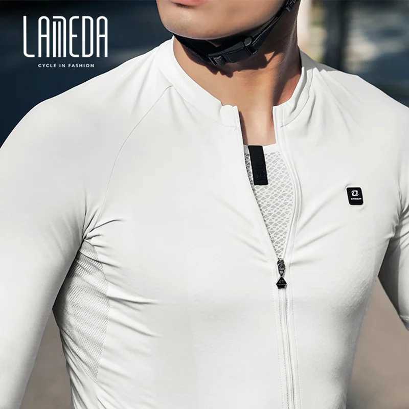 Lameda Cycling Jersey Spring Summer Cycling Clothes For Men Mens Summer Quick Dry Breathable Road Cycling Suit Long Sleeve TopR260520