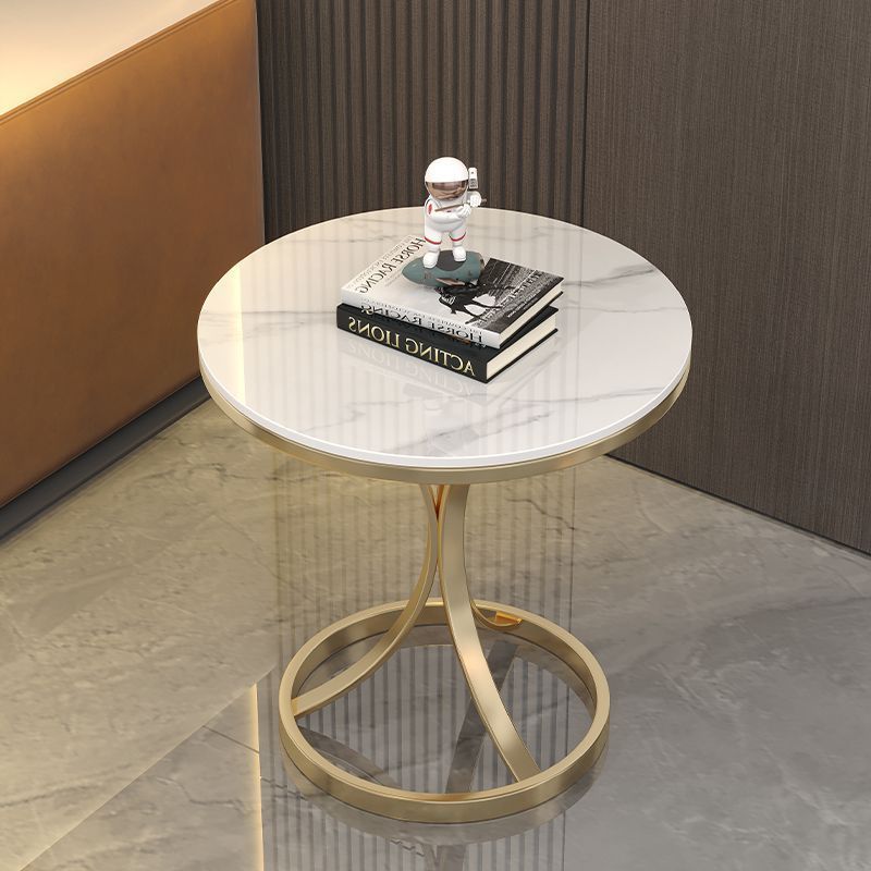 R05203 Modern movable round table for small apartments with sofa side table