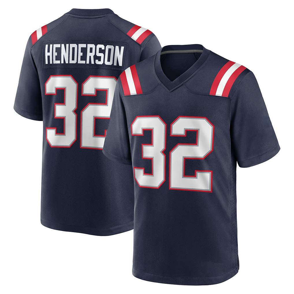 New EnglandS Patriotses Jersey PatriotsJersey Drake Maye Tom Brady Christian Gonzalez Stefon Diggs TreVeyon Henderson Stevenson Hunter Henry Football 