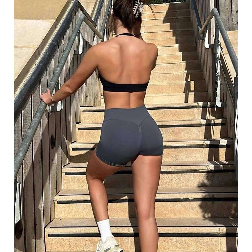 Seamless 4.5" Yoga Women Clothes Scrunch Bum Gym Shorts Booty Running Short Butt Lifting Workout Pants Fitness 26Y0520