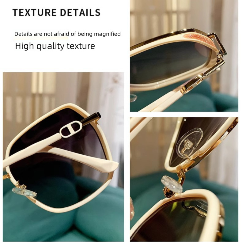 Women's Sport Sunglasses, Frameless Gradient Dark Grey Lenses with UV380 Protection - PC Frame, Metal Accents, Waterproof Coating for Distance Vision, - view 7