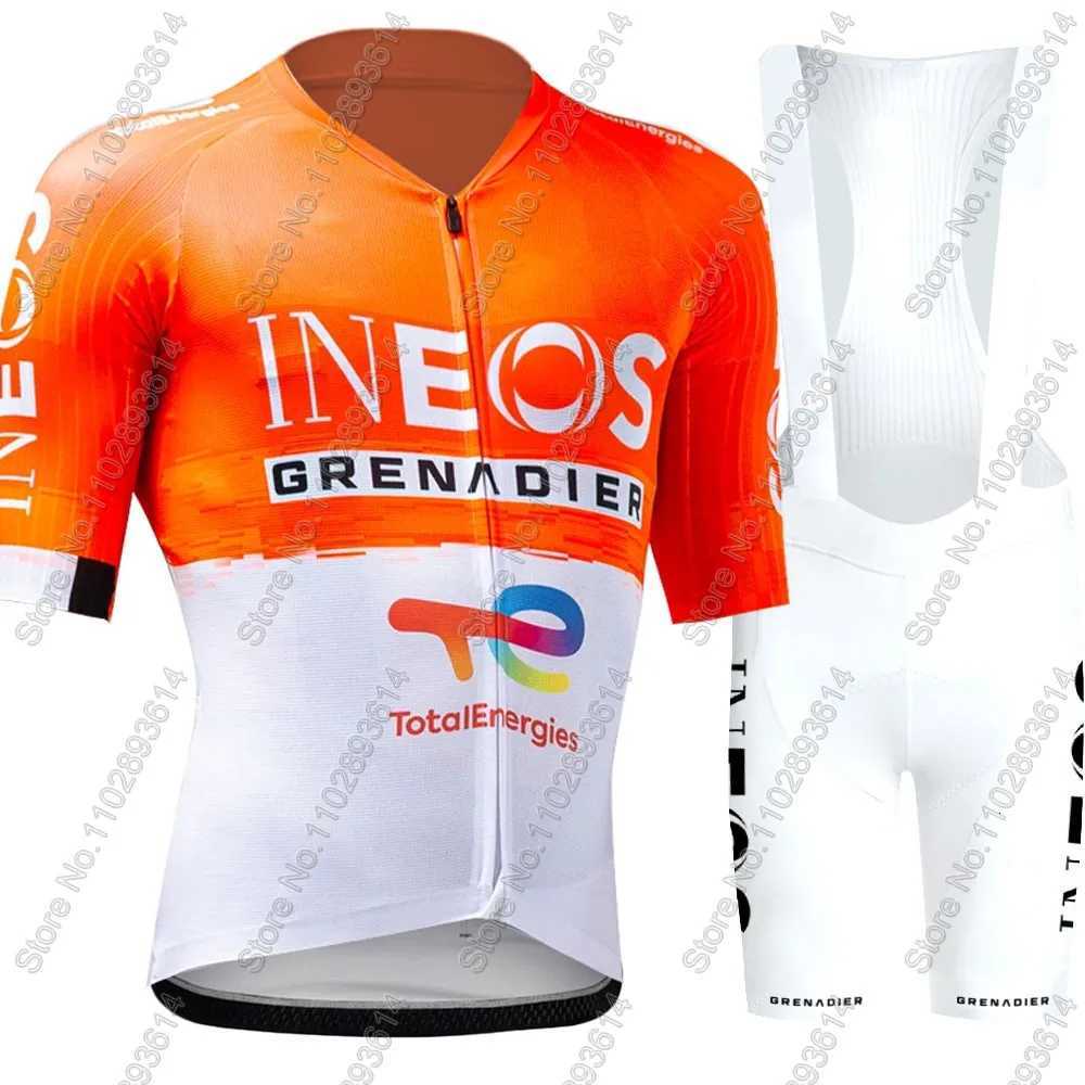 Netcompany-Ineos 2026 Team Cycling Jersey Set Tour De Italy Bicycle Grey Clothing Bike Shirts Suit Bicycle Bib Shorts MaillotZHR260520