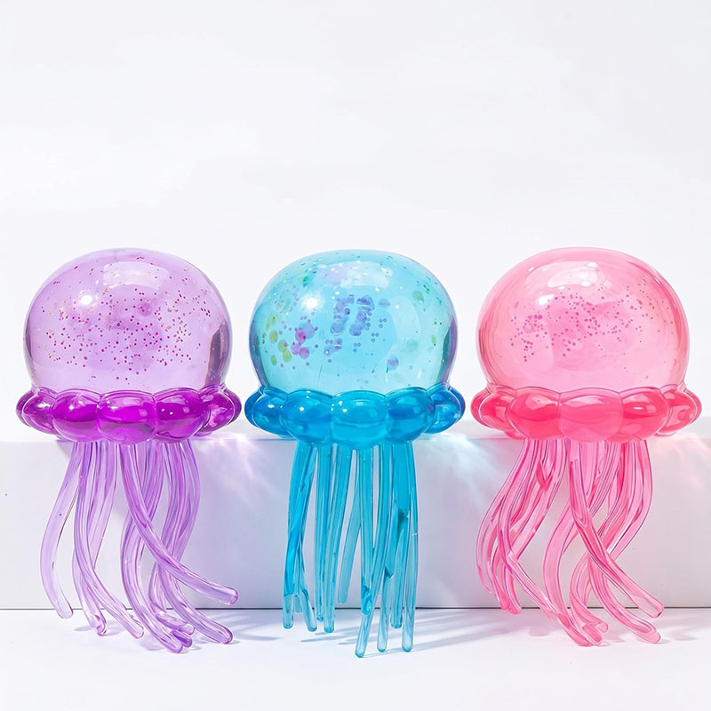 Soft Jelly Squishy Stress Toy Jellyfish Fidget Sensory Squeeze Toy Squishy Toy