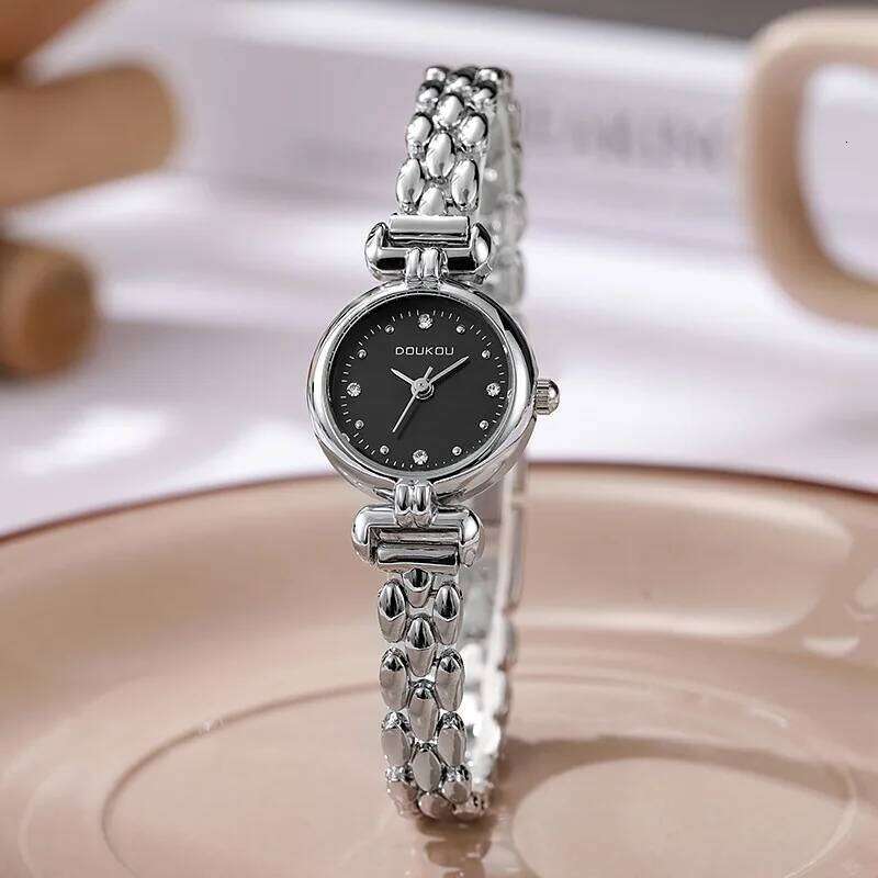 Famous Brand Women Luxury Small Dial Gold Watch Bracelct Strap Quartz Wristwatches Clock Female Dropshipping W260520 - view 5
