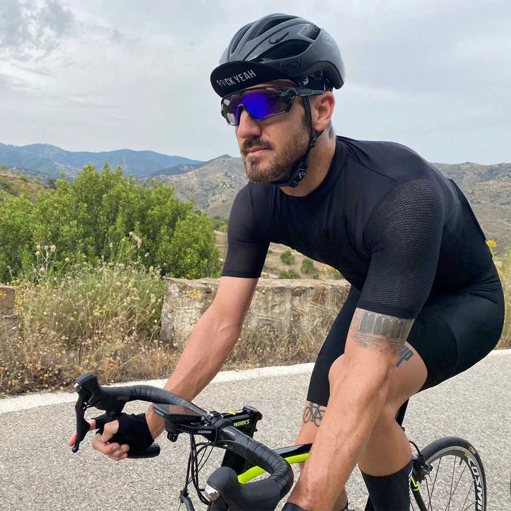 YKYWBIKE Summer Mens Pro Cycling Jersey Breathable Mtb Shorts Sleeve Bicycle Clothing Pockets Mountain Cycling Road BikeZHR260520