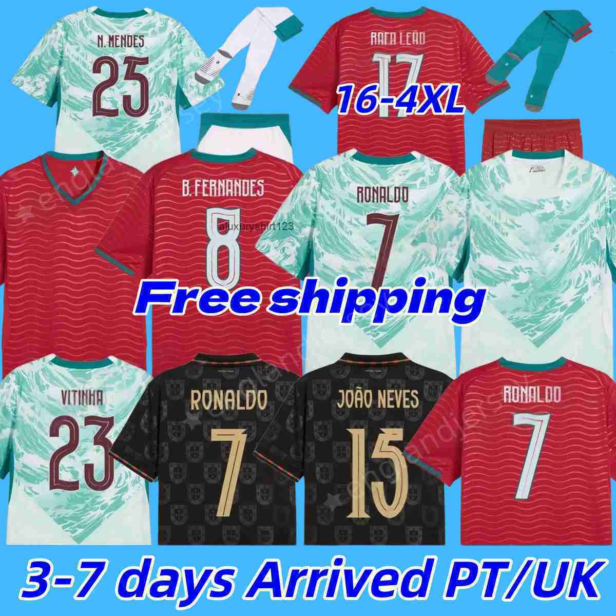 4XL Portugal 2026 worldcup soccer jersey Portuguese football shirt world cup Al nassr 25 26 Ronaldo BERNARDO BRUNO FERNANDES camisa de futebol men kit