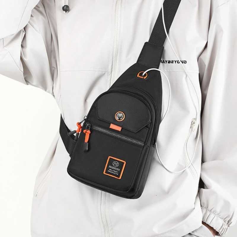 Men Chest Bags Outdoor Leisure Waterproof Shoulder Crossbody Bag Large Space Travel Chest Bag Men Practical Durable Sling Bag M260520
