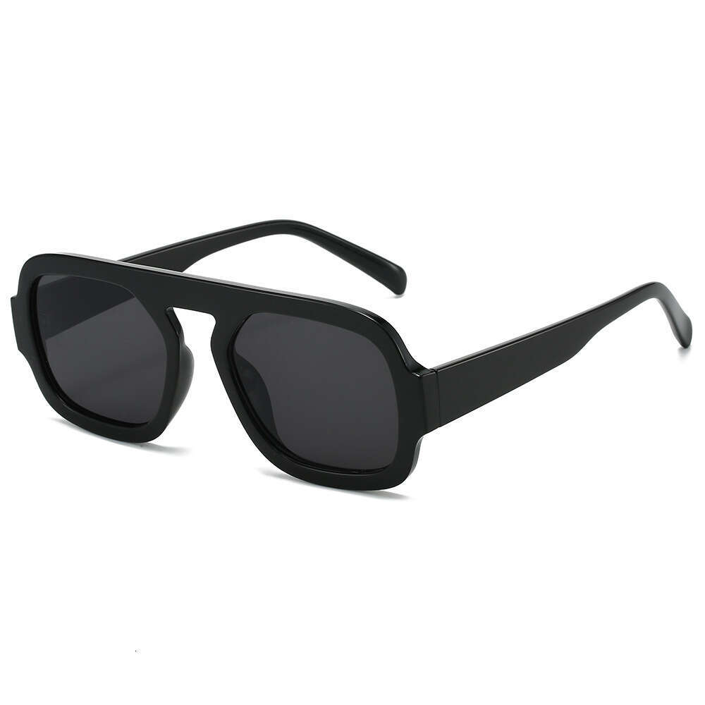 New Pilot Personality Simple Rhythm Versatile PC Fashion Sunglasses For Men And Women Chunjinqiuli