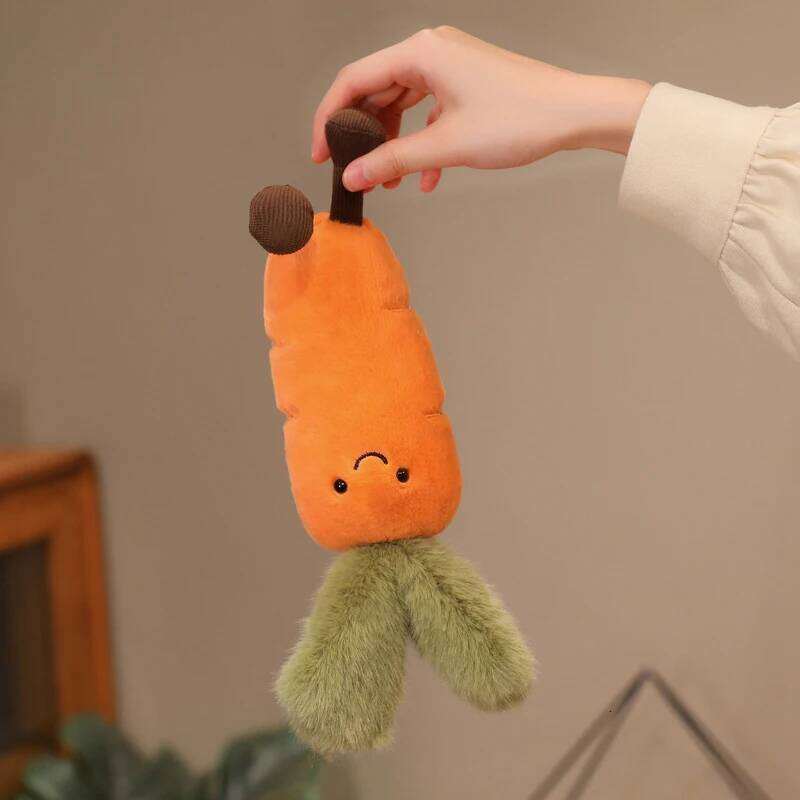 Adorable Vegetable Plush Set Cute Toy Doll Carrot Corn Asparagus Stuffed Fluffy Critter Collection 26L0520