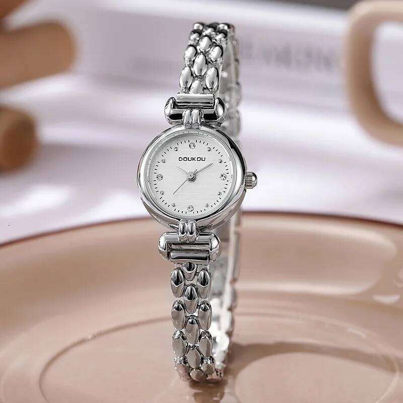 Famous Brand Women Luxury Small Dial Gold Watch Bracelct Strap Quartz Wristwatches Clock Female Dropshipping W260520 - view 6