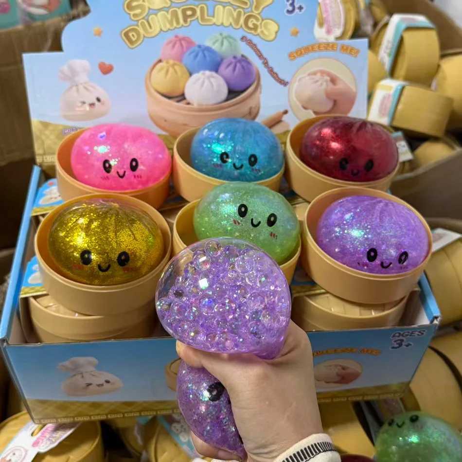 Blind box Glitter Dumpling Glitter Dumpling Squishy with Box Dumplings Sensory Squeeze Toy for Stress Relief Z260520