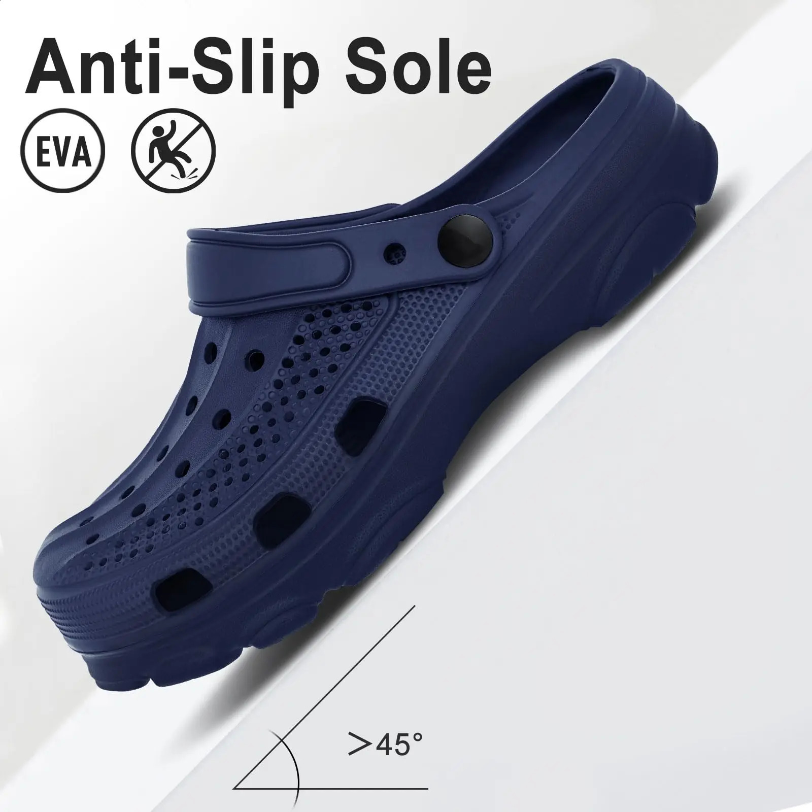 Comwarm Arch Support Sandals For Men Classic Clogs Slippers Adjustable Garden Clogs Breathable Cozy Home Shoes Men Clogs Sandals 260625 - view 4