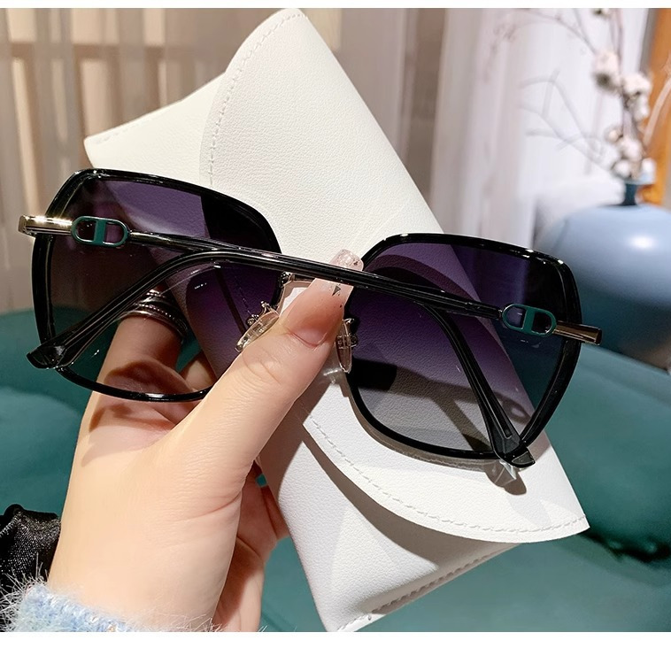 Women's Sport Sunglasses, Frameless Gradient Dark Grey Lenses with UV380 Protection - PC Frame, Metal Accents, Waterproof Coating for Distance Vision, - view 8