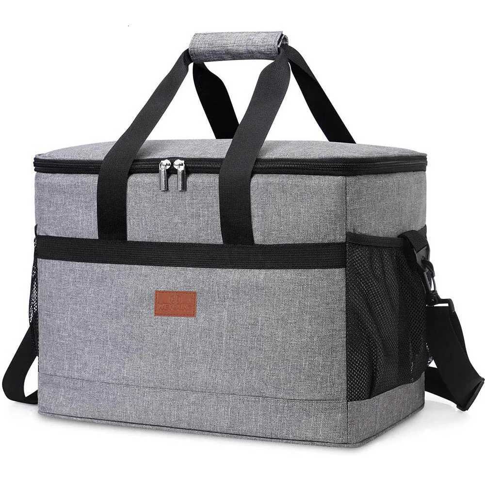 35L Large Capacity Collapsible Cooler Bag Insulated Picnic Lunch Bag Box Cooling Bag for Outdoor Travel Camping BBQ Family Party M260520