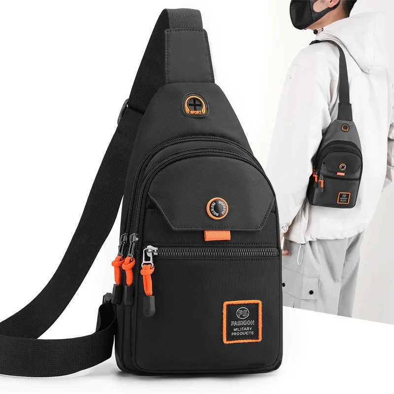 Men Chest Bags Outdoor Leisure Waterproof Shoulder Crossbody Bag Large Space Travel Chest Bag Men Practical Durable Sling Bag M260520