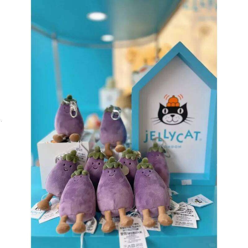2026 New Best-Selling Fruit Keychain Peach and Eggplant Plush Toy - Home Decor Children's Gift 26L0520