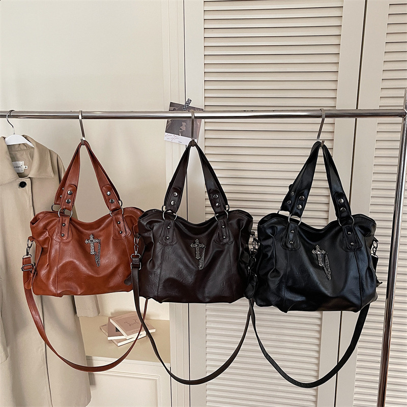 Lightweight and minimalist womens crossbody bag with cross pattern style lightweight and minimalist casual backpack 251027
