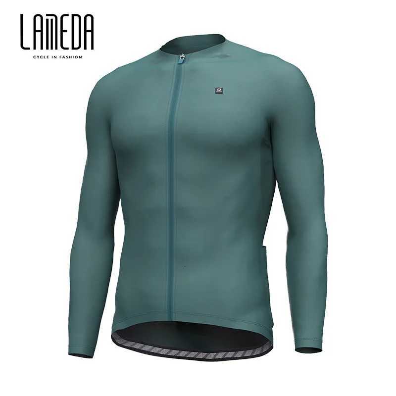 Lameda Cycling Jersey Spring Summer Cycling Clothes For Men Mens Summer Quick Dry Breathable Road Cycling Suit Long Sleeve TopR260520