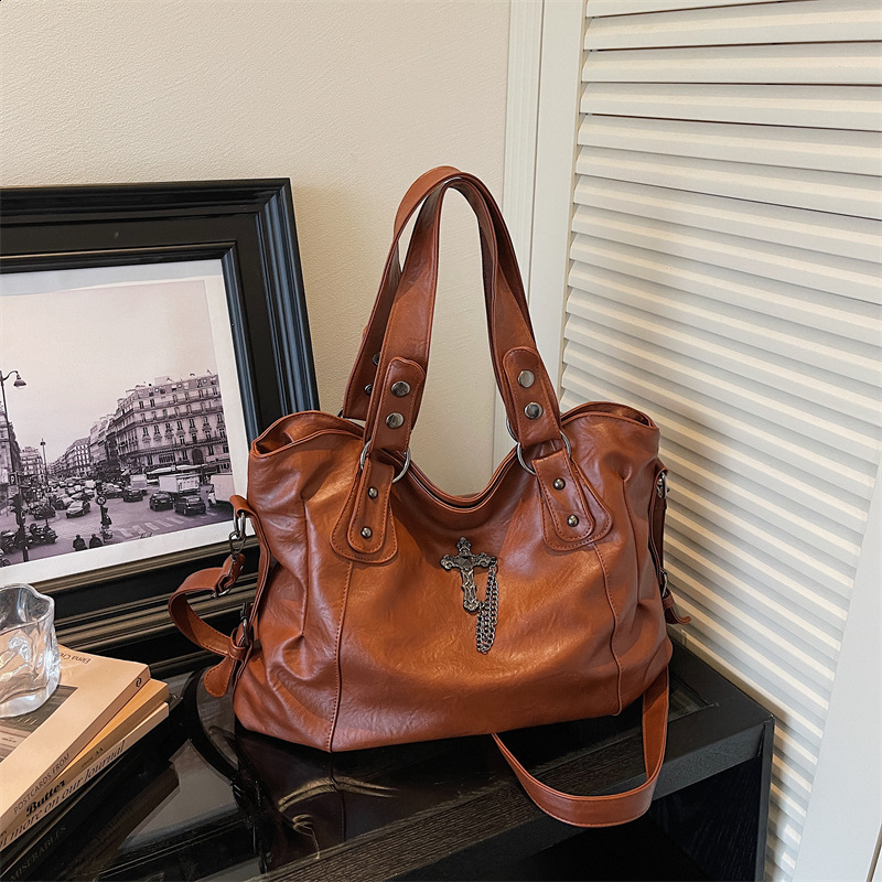 Lightweight and minimalist womens crossbody bag with cross pattern style lightweight and minimalist casual backpack 251027