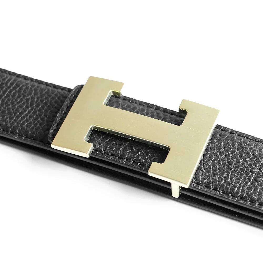 Top Luxury Designer Brand H Buckle Belt Men High Quality Women Genuine Real Leather Dress Strap for Jeans Waistband Grey J260520
