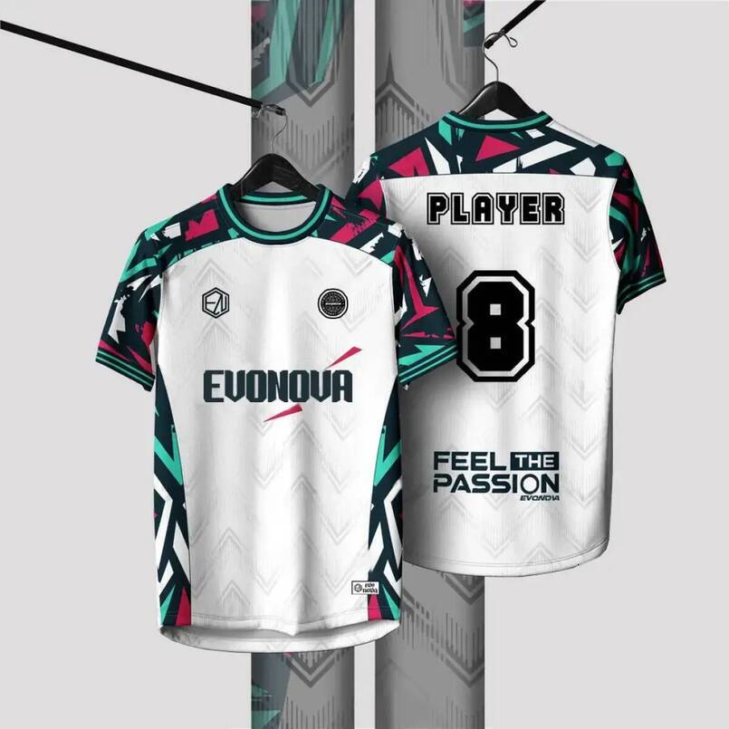 Futsal modern new design, customizable printed name and number, men's limited edition, unisex shirt, viral style from Thailand, latest design 202