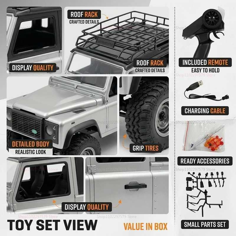 MN Model RC Car MN99s MN98 24G 4WD RC Rock Crawler Defender Remote Control Car 1/12 Full scale RC Truck for Kid Outdoor Car ToyZHR260520