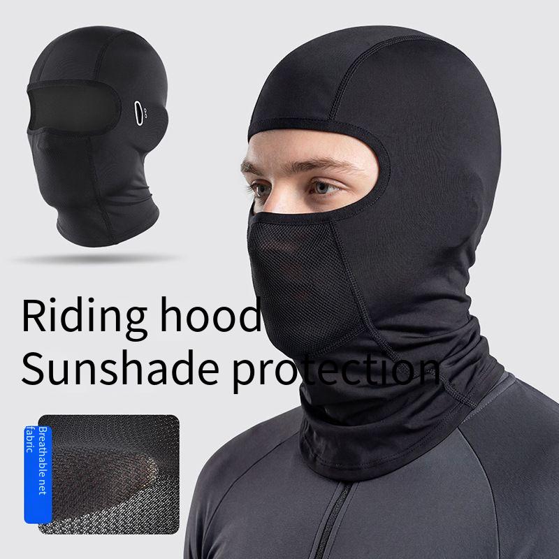 Customizable logo spot outdoor sunscreen ice silk headgear full face riding mask breathable bike motorcycle headgear high elastic skin-friendly Balacl