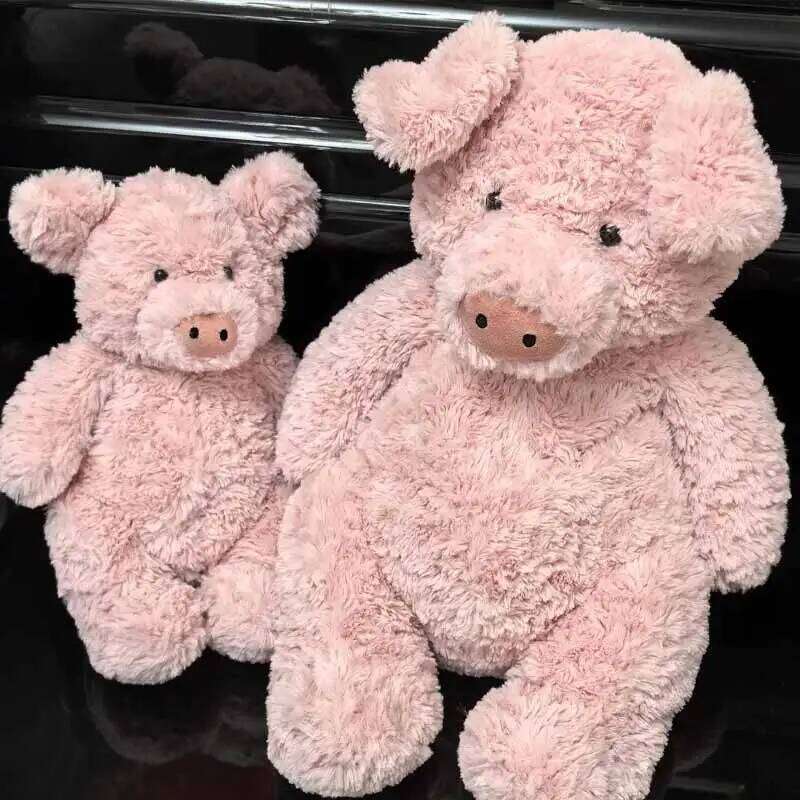 35-60cm Cute Pink Barnabus Pig Plush Toy Soft Comfortable Sleep Companion Doll Bedside Ornament Bedroom Sofa Hug Pillow Gifts 26L0520